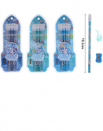 6 Set de Lápices con Diseño 2B (1 Set  Trae : 12  PCS) Medida :19.2 cm aprox.
