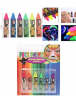 12 Set de Maquillaje Facial para Halloween (1 Set Trae: 6 PCS)