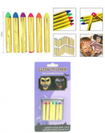 12 Set de Maquillaje Facial para Halloween (1 Set Trae: 6 PCS)