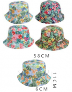 Sombrero Pescador con Diseño x 12 Unds.Medida : 58 x 6 x 11 cm aprox.