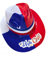 Sombrero Viva Chile x 12 Unds.Medida: 29 x 25 x 10.5 cm aprox.