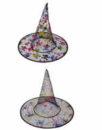 Sombrero de Bruja Halloween Modelos Surtidos x 12 Unds.Medida:38 cm aprox.
