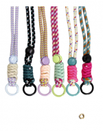 Strap Cuerda Nudo Ajustable con Diseño x 12 Unds. Medidas: 42 x 1 cm aprox.