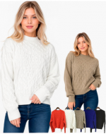 Sweater de Mujer Colores Surtidos x 12 Unds. Talla: S / M - L / LX