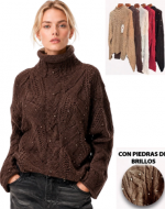 Sweater de Mujer Colores Surtidos x 12 Unds. Talla: S / M - M / L