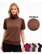 Sweaters Beatle de Mujer con Brillo Colores Surtidos x 12 Unds. Talla: S  /M - L / XL