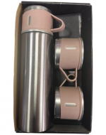 4 Set Termo con Tazas Colores Surtidos (1 Set Trae 3 PCS) Medida: 500 ml aprox.