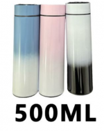 Termo Digital  con Diseño 500 ML Colores Surtidos x 4  Unds.