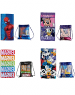Toalla Infantil de Algodón con Morral Modelos Surtidos x 4 Unds. Medida: 70 x 140 cm aprox