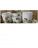 Taza de Cerámica con Diseños x 12 Unds.Medida:10 x 8 cm aprox.
