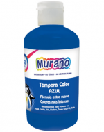 Frasco de Tempera Murano Azul  x 3 Unds. Peso : 250 ML