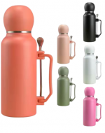 Termo Mate Acero Inoxidable Frio/Caliente x 4 Unds. Medida: 1300 ml  aprox.