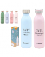 Termo con Diseño Colores Surtidos x 4 Unds. Medida: 600 ml aprox.
