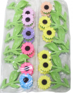 Tiburón Girasol Colores Surtidos x 12 Unds.Medida: 5 x 10 cm aprox.