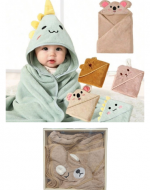 Toalla Capucha de Bebe Modelos Surtidos x 4 Unds.
