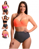 Traje Baño de Dos Piezas para Dama Colores Surtidos x 12 Unds.Talla: 40 - 42 - 44 -46