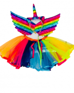 4 Set de Tutu Arco Iris con Accesorios (1 Set Trae: 3 PCS)