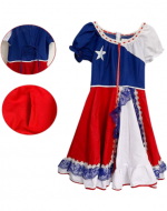 Vestido de Huasa Bandera de Chile x 12 Unds. Talla: 2/4