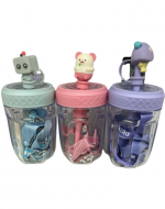 Vasos Acrílico con Bombilla Modelos Surtidos x 4 Unds.