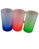 Vasos de Vidrio Colores Surtidos  x 6 Unds.
