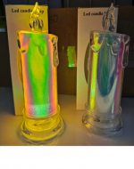 Vela Tornasol con Luz x 12 Unds.