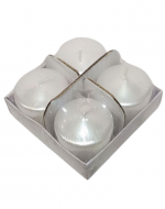 6 Set de Velas Navideñas Blancas Pequeñas. (1 Set Trae 4 PCS)