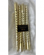 6 Set de Velas Navideñas Doradas. (1 Set Trae 4 PCS)