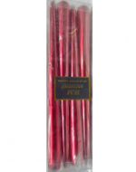 6 Set de Velas Navideñas Rojas. (1 Set Trae 4 PCS)