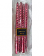 6 Set de Velas Navideñas Rojas. (1 Set Trae 4 PCS)