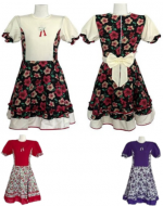 Vestido Chinita Adulto Colores Surtidos x 12 Unds. Talla: M - L - XL - 2XL