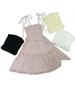 Vestido de Dama Colores Surtidos x 12 Unds .Talla: S / M - M / L  - L / XL