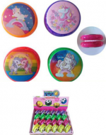 Yoyo con Luz Unicornio Colores Surtidos x 24 Unds.Medida: 5 x 5 cm aprox
