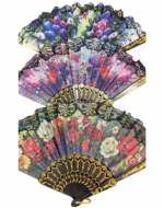 Abanico de Flores Colores Surtidos x 36 Unds.