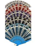 Abanico de Flores Colores Surtidos x 36 Unds.