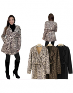 Abrigo Corto Animal Print Colores Surtidos x 16 Unds. Talla: S - M - L