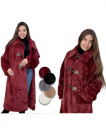 Abrigo Peludito Largo Colores Surtidos x 15 Unds. Talla: S - M / L - XL