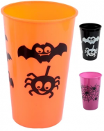 Vaso Halloween Modelos Surtidos x 12 Unds. Medida: 500 ml aprox.