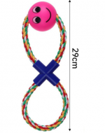 Cuerda de Juguete para Mascota Colores Surtidos x 12 Unds. Medida: 29 cm aprox.