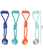 Juguete de Cuerda para Mascota Colores Surtidos x 4  Unds. Medida: 39 cm aprox.