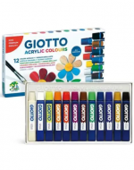 4 Set de Pintura Acrílica Giotto (1 Set Trae 12 PCS) Medida: 12 ml aprox.