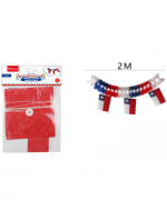 Guirnalda Tricolor con Bandera x 12 Unds. Medida: 2 metros aprox.