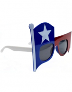 Lentes Bandera de Chile x 6 Unds. Medidas: 12 x 18 cm aprox.