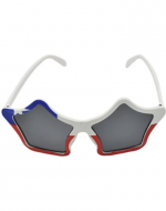 Lentes Estrella Bandera de Chile x 6 Unds. Medidas: 15.5 x 6 cm aprox.