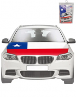 Funda para Auto Bandera de Chile x 4 Unds. Medida: 110 - 170 cm aprox.