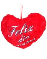 Cojín Corazón Feliz Dia Mamá x 6 Unds.Medida:25 cm aprox