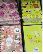 Libreta con Diseño A5 Modelos Surtidos  x 4  Unds.