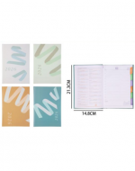 Agenda 2026 Colores Surtidos x 6 Unds. Medida: 21.3 x 14.8 cm aprox.