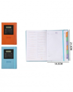 Agenda 2026 con Calculadora Colores Surtidos x 6 Unds. Medida: 21.3 x 14.5 cm aprox.
