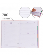 Agenda Cintas 2027 A5 Colores Surtidos x 6 Unds. Medida: 21 x 14.5 cm aprox.
