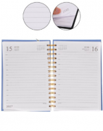Agenda 2027 A6 Colores Surtidos x 6 Unds. Medida: 15.5 x 10.5 cm aprox.